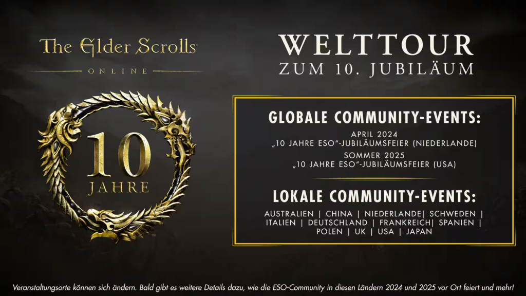 Level 10 erreicht: Feiert ein Jahrzehnt voller Elder Scrolls Online-Abenteuer!